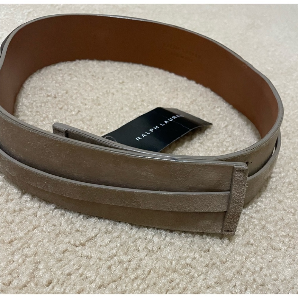 New! Ralph Lauren suede leather wrap belt